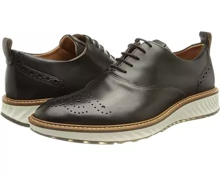 Оксфорды ECCO ST.1 Hybrid Derby Wing Tip, черный