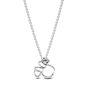 Ожерелье Pandora Disney Minnie Mouse Silhouette Collier Necklace, стерлинговое серебро
