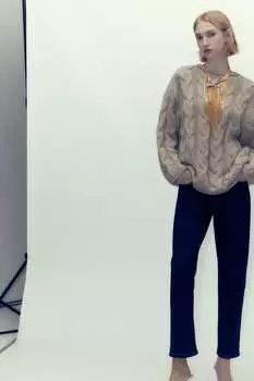 Ожерелье с ласточкой ZARA, золотой