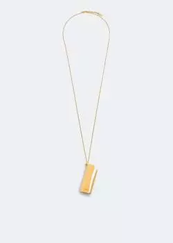 Ожерелье SAINT LAURENT Lighter case charm necklace, золотой