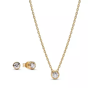 Ожерелья Pandora Era Lab-Grown Diamond Jewelry Gift Set, 14k Gold, 0.45 ct. TW Pandora, золото