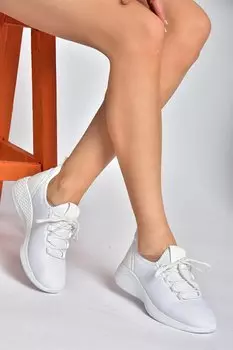 P239200804 Белые женские кроссовки Fox Shoes