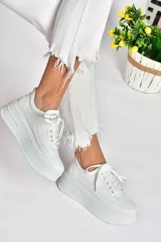 P274117509 Белые женские кроссовки Fox Shoes