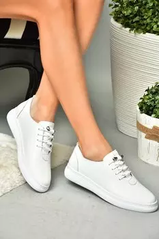 P5554610 Белые женские кроссовки Fox Shoes