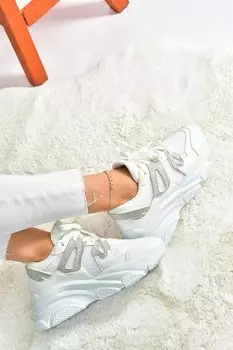 P973016509 Белые женские кроссовки Fox Shoes