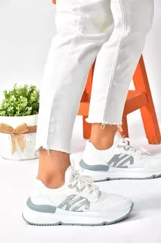 P973516904 Белые женские кроссовки Fox Shoes