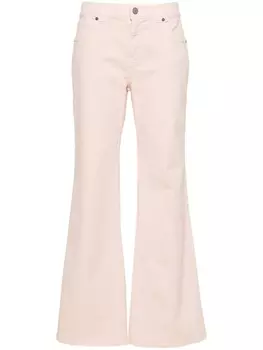 P.A.R.O.S.H. джинсы bootcut с заниженной талией, розовый