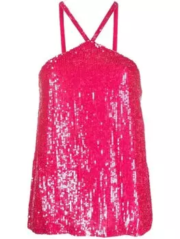P.A.R.O.S.H. топ Blush с пайетками, розовый