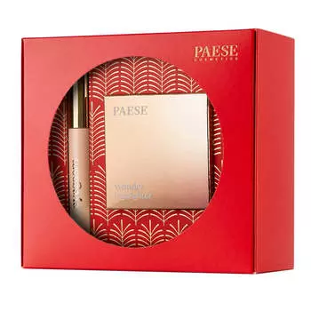 Paese Jingle Bright Set Wonder Highlighter Хайлайтер для лица 7,5 г + Тушь для ресниц Eyegasm с кондиционером 8 мл