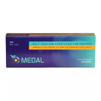 Пакеты для стерилизации инструментов 90х230 200 шт., MEDAL S.C.