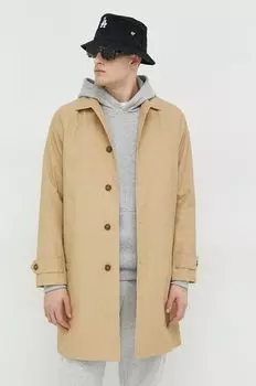 Пальто Abercrombie & Fitch, бежевый