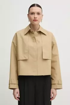 Пальто Calvin Klein, бежевый