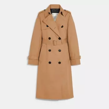Пальто Coach Trench Coat, хаки
