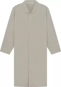 Пальто Fear of God Essentials Long Coat Seal, серый