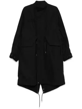 Пальто из рипстопа Sacai, черный