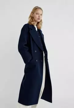 Пальто классическое Soft-Touch Stradivarius, цвет dark blue