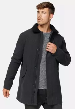 Пальто короткое Indicode Jeans без капюшона, черный