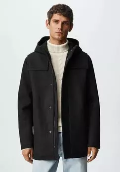 Пальто короткое Mango, антрацитовый