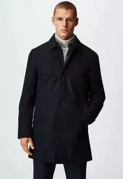 Пальто короткое Mango, синий