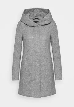 Пальто короткое ONLY Petite, серый