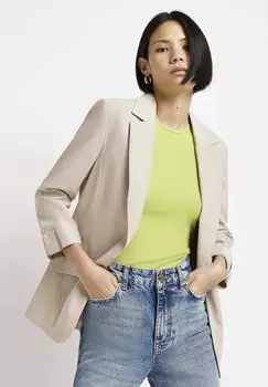 Пальто короткое River Island, бежевый