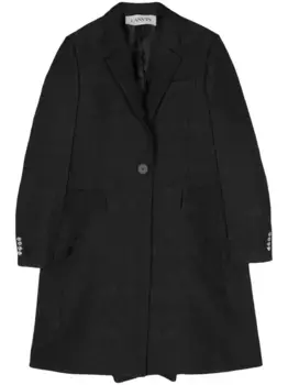 Пальто миди Lanvin, черный
