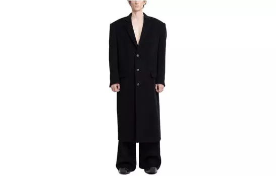 Пальто мужское черное Balenciaga, черный