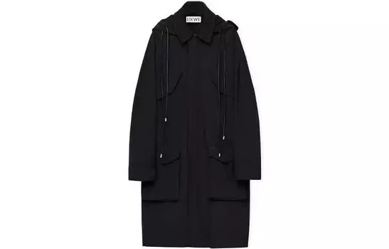 Пальто мужское черное Loewe, черный