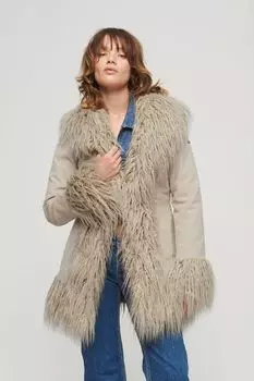 Пальто на подкладке из искусственного меха Superdry