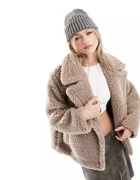 Пальто плюшевого цвета UGG Gertrume