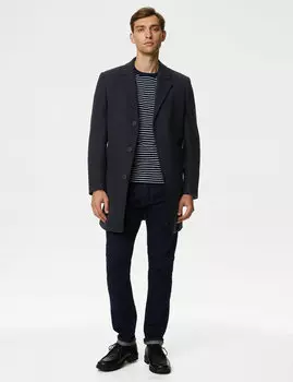 Пальто Ревир Marks & Spencer, темно-синий