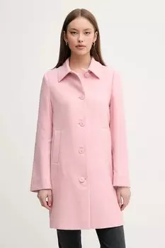 Пальто United Colors Of Benetton, розовый
