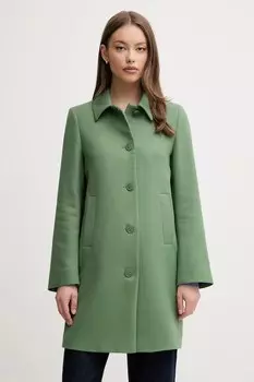 Пальто United Colors Of Benetton, зеленый