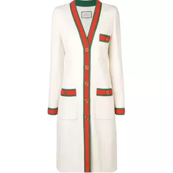 Пальто женское белое Gucci