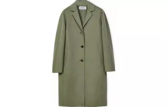 Пальто женское Loewe SS23, зеленый