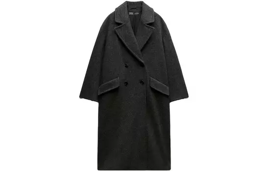 Пальто женское серое Zara