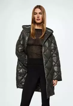 Пальто зимнее Mango, серый