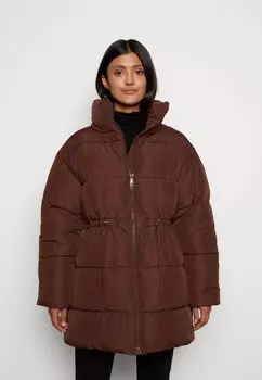 Пальто зимнее Monki, коричневый