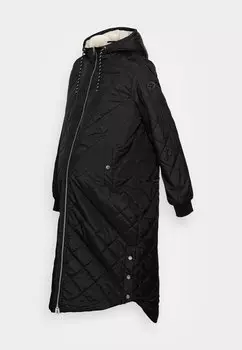 Пальто зимнее ONLY длинное Maternity, черный