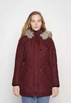 Пальто зимнее ONLY, винный