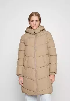 Пальто зимнее Pieces Petite, серый