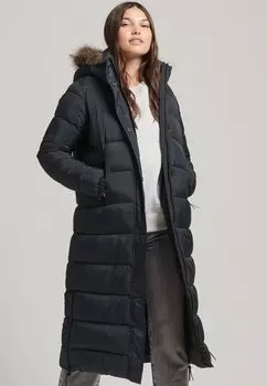 Пальто зимнее Superdry, черный