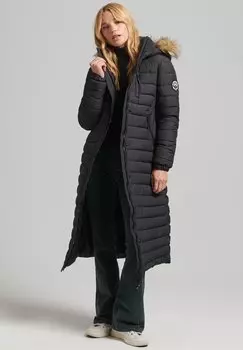 Пальто зимнее Superdry, черный
