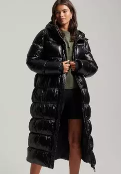 Пальто зимнее Superdry, черный