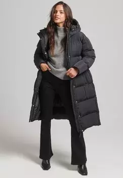 Пальто зимнее Superdry, черный
