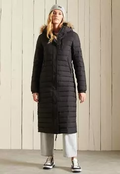 Пальто зимнее Superdry, черный