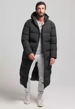 Пальто зимнее Superdry, черный