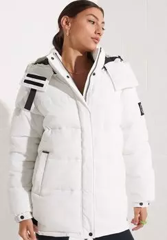 Пальто зимнее Superdry, new chalk