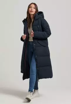 Пальто зимнее Superdry, синий