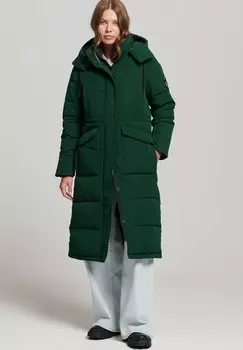 Пальто зимнее Superdry, зеленый